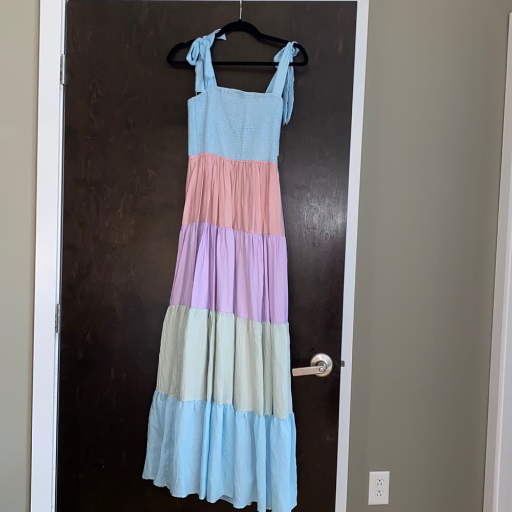 AURA colorful maxi dress